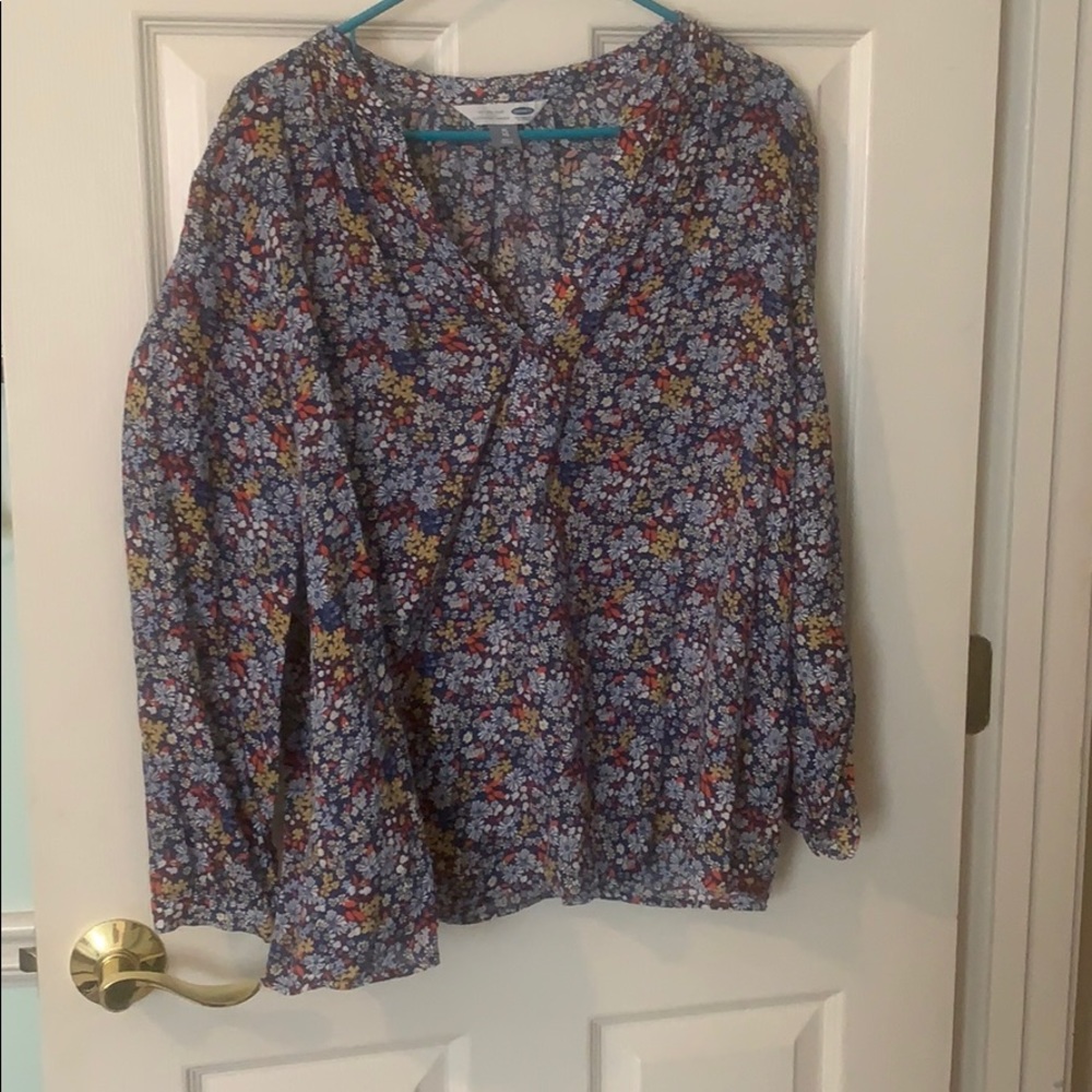 Old Navy Floral Tunic Blouse